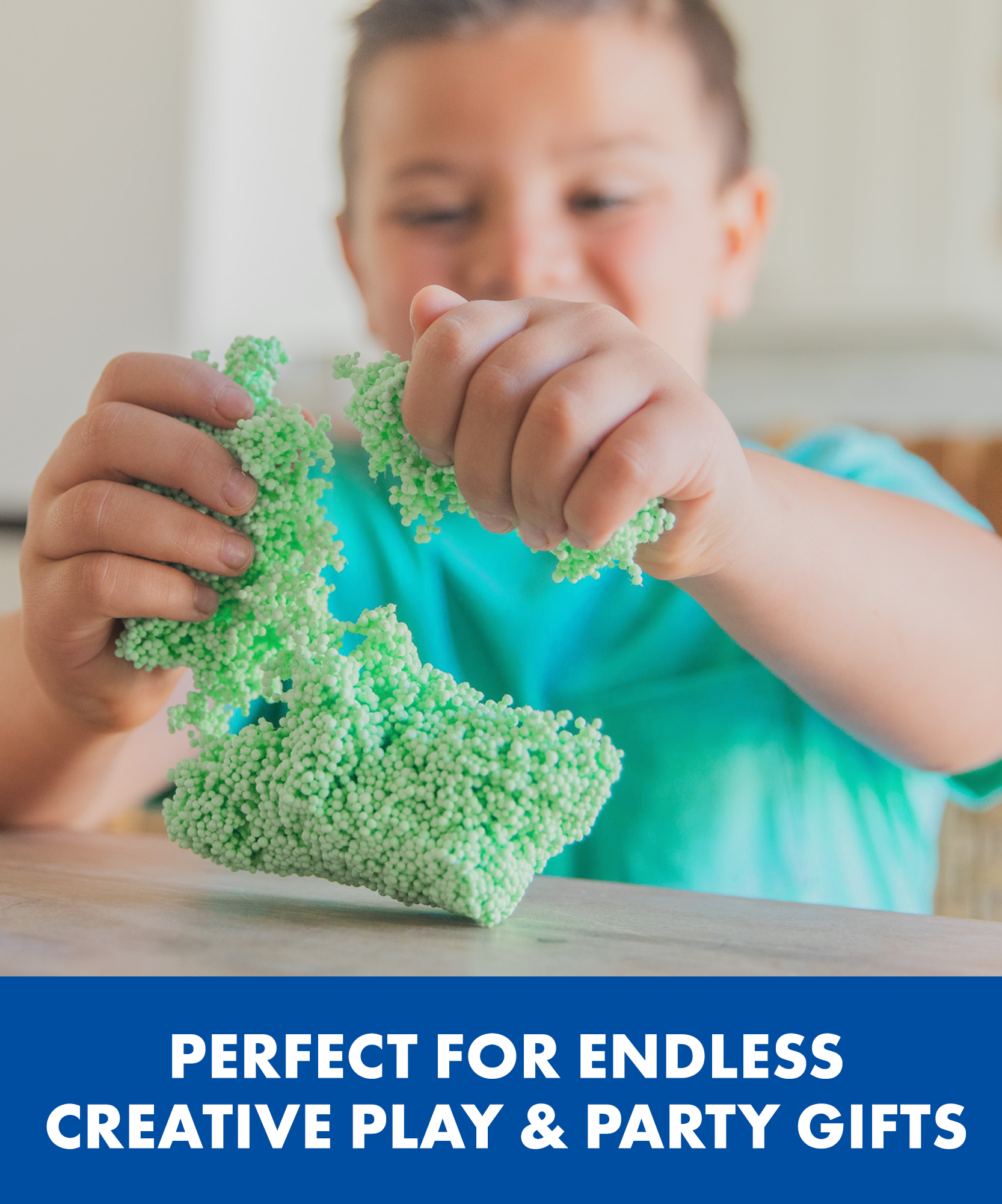 مجموعة بلاي فوم سباركل من ليرنينج ريسورسز، 4 قطع، رغوة لعب حسية غير سامة، لا تسبب الفوضى، لا تجف أبدًا، لتنمية المهارات الحركية الدقيقة للأطفال