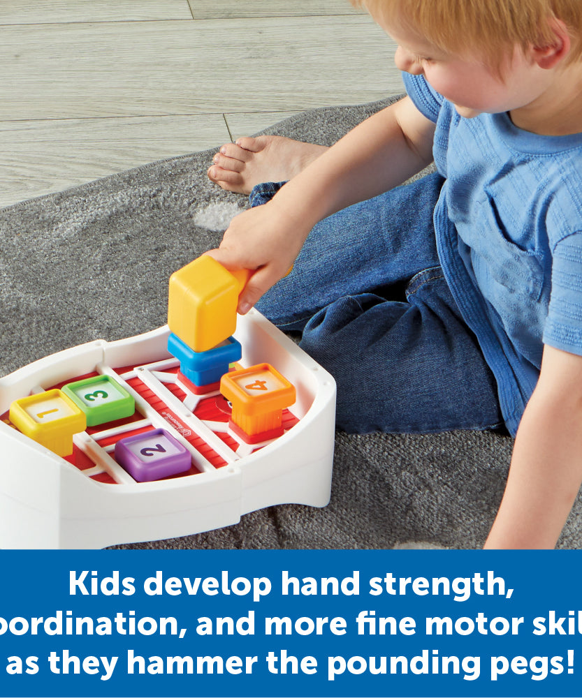 لعبة مقعد الدق في الفناء من Learning Resources مع كتاب قصصي للأطفال الصغار من عمر 18 شهرًا فما فوق