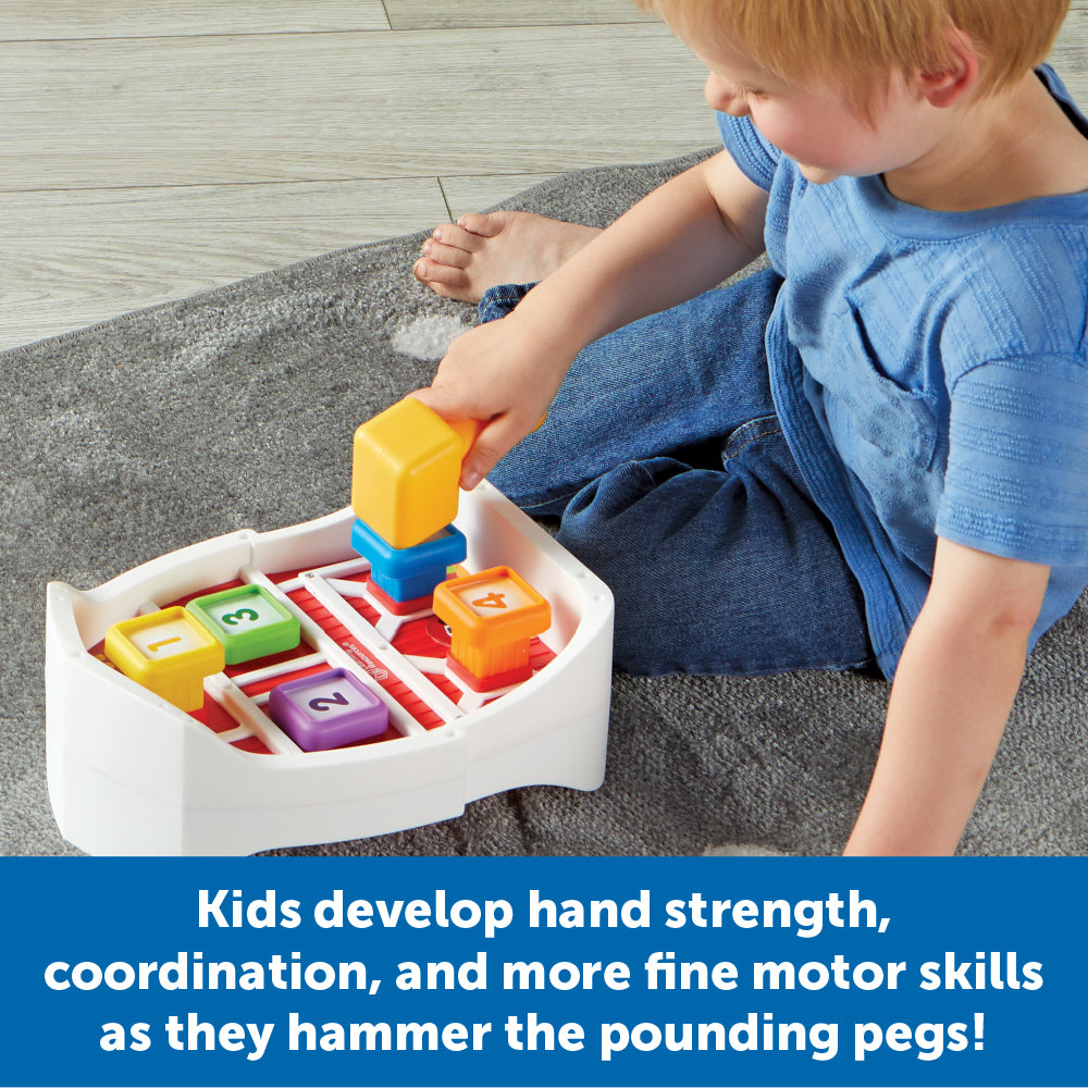 لعبة مقعد الدق في الفناء من Learning Resources مع كتاب قصصي للأطفال الصغار من عمر 18 شهرًا فما فوق