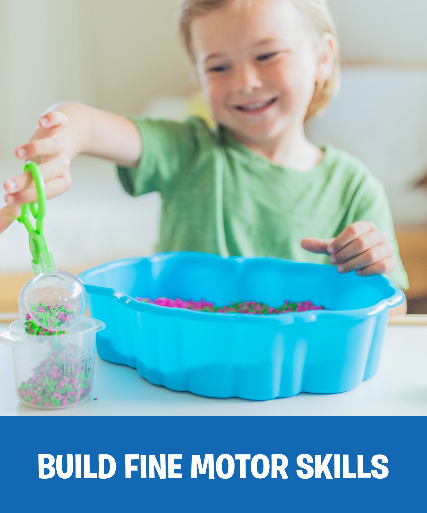 محطة لعب سكويشولوجي من بلاي فوم بلافلي من ليرنينج ريسورسز، محطة لعب حسية مزودة بأدوات لتطوير المهارات الحركية الدقيقة، مجموعة من 6 قطع لمسية للأعمار من 3 سنوات فما فوق