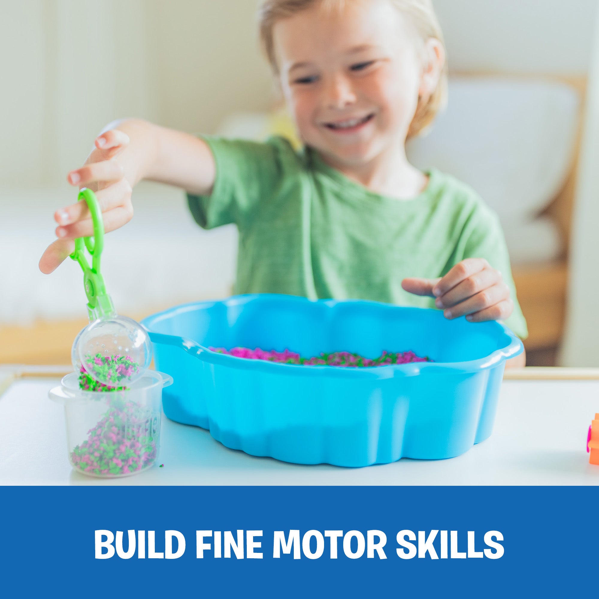 محطة لعب سكويشولوجي من بلاي فوم بلافلي من ليرنينج ريسورسز، محطة لعب حسية مزودة بأدوات لتطوير المهارات الحركية الدقيقة، مجموعة من 6 قطع لمسية للأعمار من 3 سنوات فما فوق