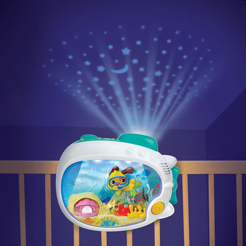 Winfun 3-in-1 Soothing Seas Nightlight, Music Box, Projector & Calming Lullaby Light for Babies 0+ Months