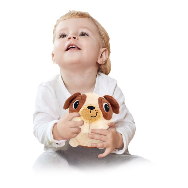 Winfun My Wobbly Pug Pal Plush Toy, Interactive Walking Baby Plush with Sounds & Melodies, Sensory Play Toy for Infants 6+ Months