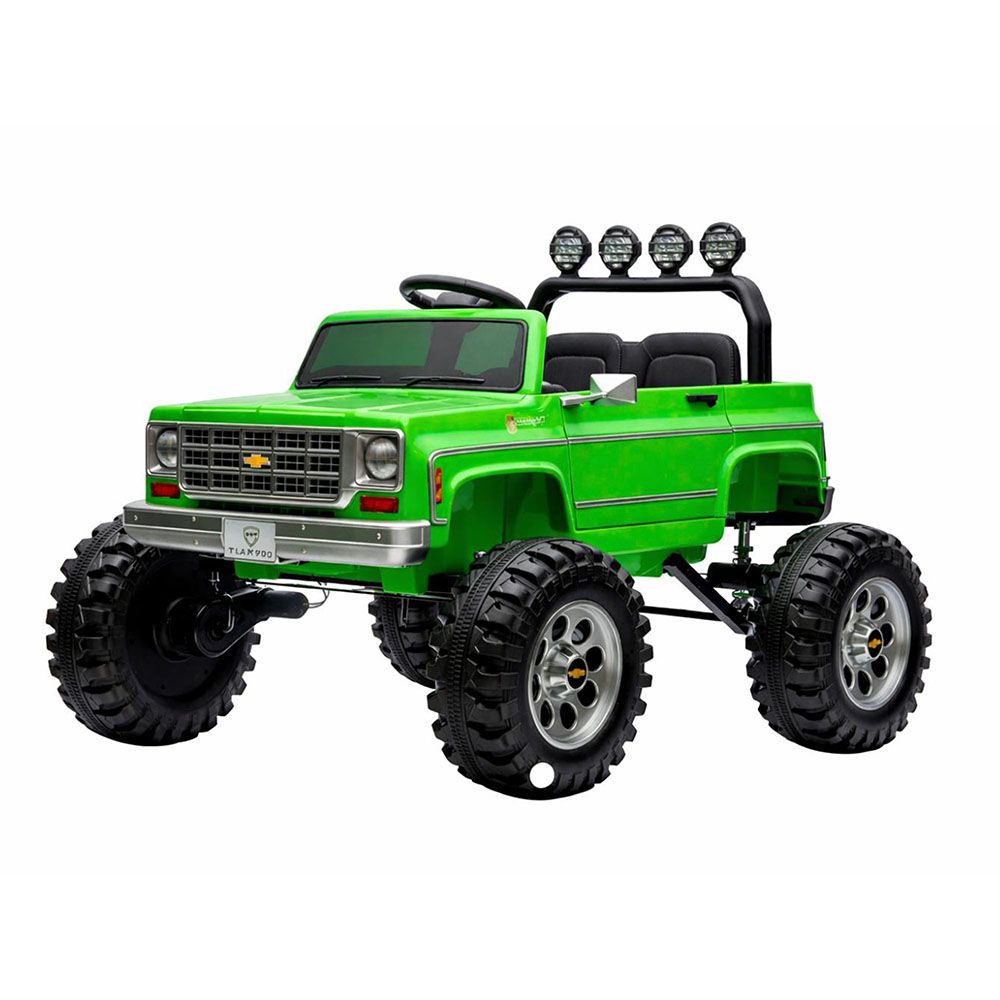 Chevrolet Cheyenne 24V 4 Motor Ride-On Pickup Truck for Kids, 3+ Years, 2 Seater, Parental Remote, LED Lights, Music Player, Storage Basket