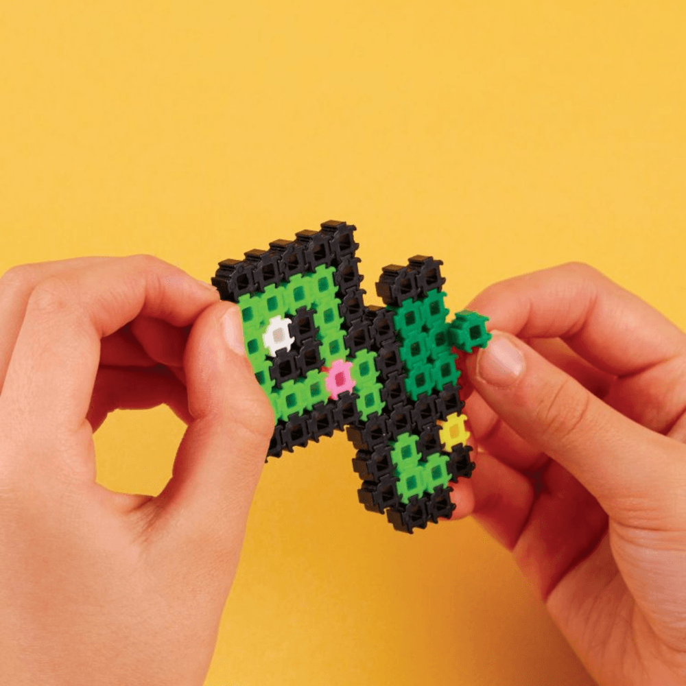 خيارات الشخصيات Simbrix Connect &amp; Wow Playful Pets Starter Pack مع أكثر من 1000 بريكس، لعبة بناء ثنائية وثلاثية الأبعاد للفنون والحرف البكسلية، لعبة بناء STEAM إبداعية وخيالية للأولاد والبنات من سن 5 سنوات فما فوق