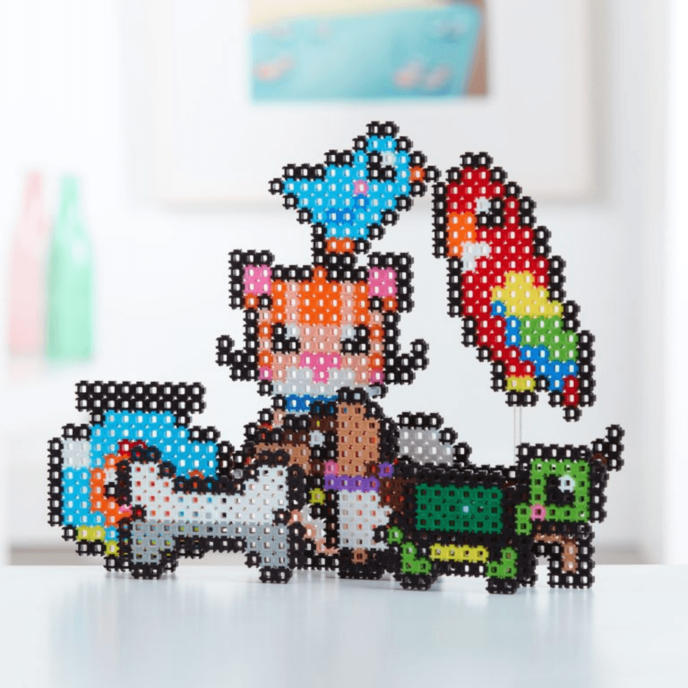 خيارات الشخصيات Simbrix Connect &amp; Wow Playful Pets Starter Pack مع أكثر من 1000 بريكس، لعبة بناء ثنائية وثلاثية الأبعاد للفنون والحرف البكسلية، لعبة بناء STEAM إبداعية وخيالية للأولاد والبنات من سن 5 سنوات فما فوق