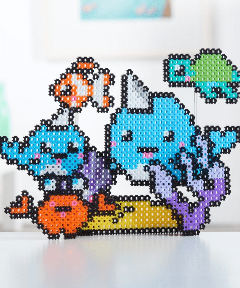 Character Options Simbrix Connect & Wow Underwater Friends Pack with 1500+ brix, 2D & 3D Pixel Arts and Crafts Construction Toy, Creative & Imaginative STEAM Building Toy for Boys & Girls Ages 5+