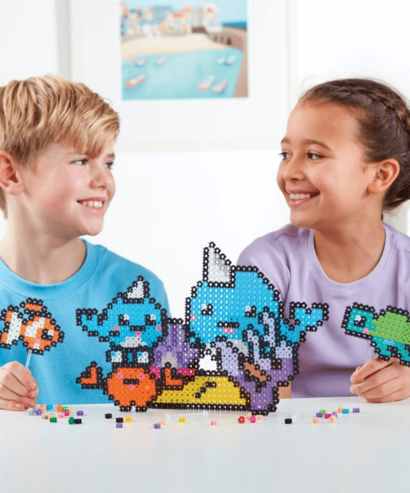 Character Options Simbrix Connect & Wow Underwater Friends Pack with 1500+ brix, 2D & 3D Pixel Arts and Crafts Construction Toy, Creative & Imaginative STEAM Building Toy for Boys & Girls Ages 5+
