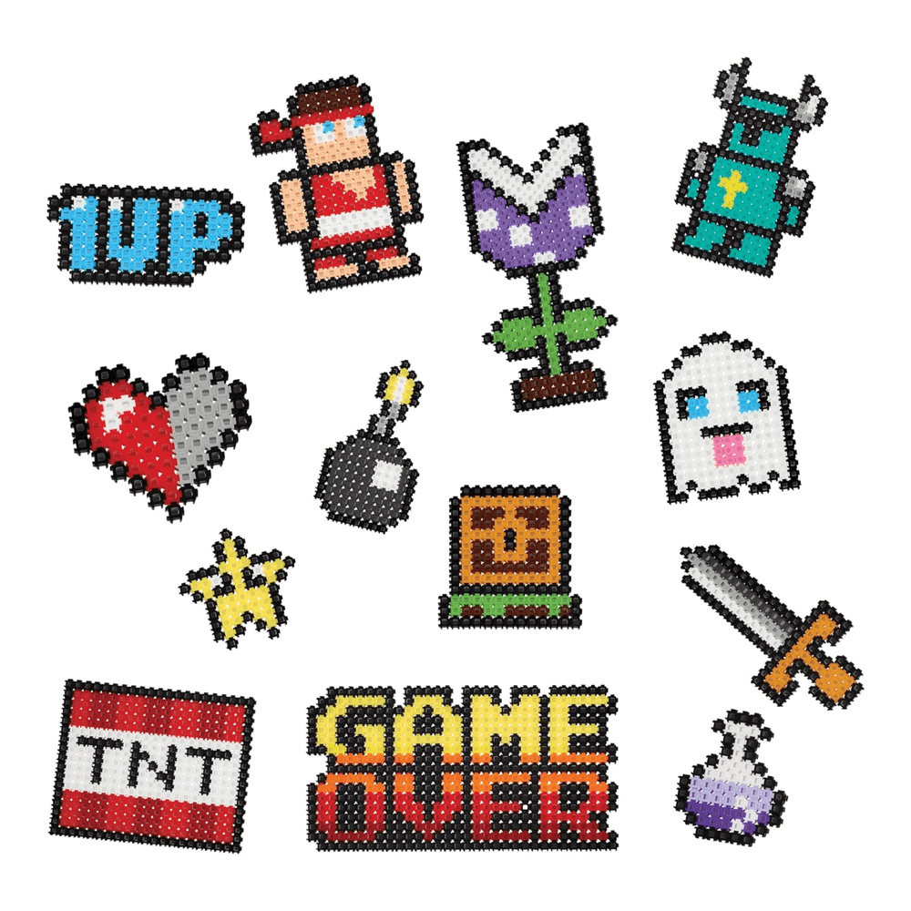 خيارات الشخصيات Simbrix Connect &amp; Wow Game On Pack مع أكثر من 2500 بريكس، لعبة بناء Pixel Arts and Crafts ثنائية وثلاثية الأبعاد، لعبة بناء STEAM إبداعية وخيالية للأولاد والبنات من سن 5 سنوات فما فوق