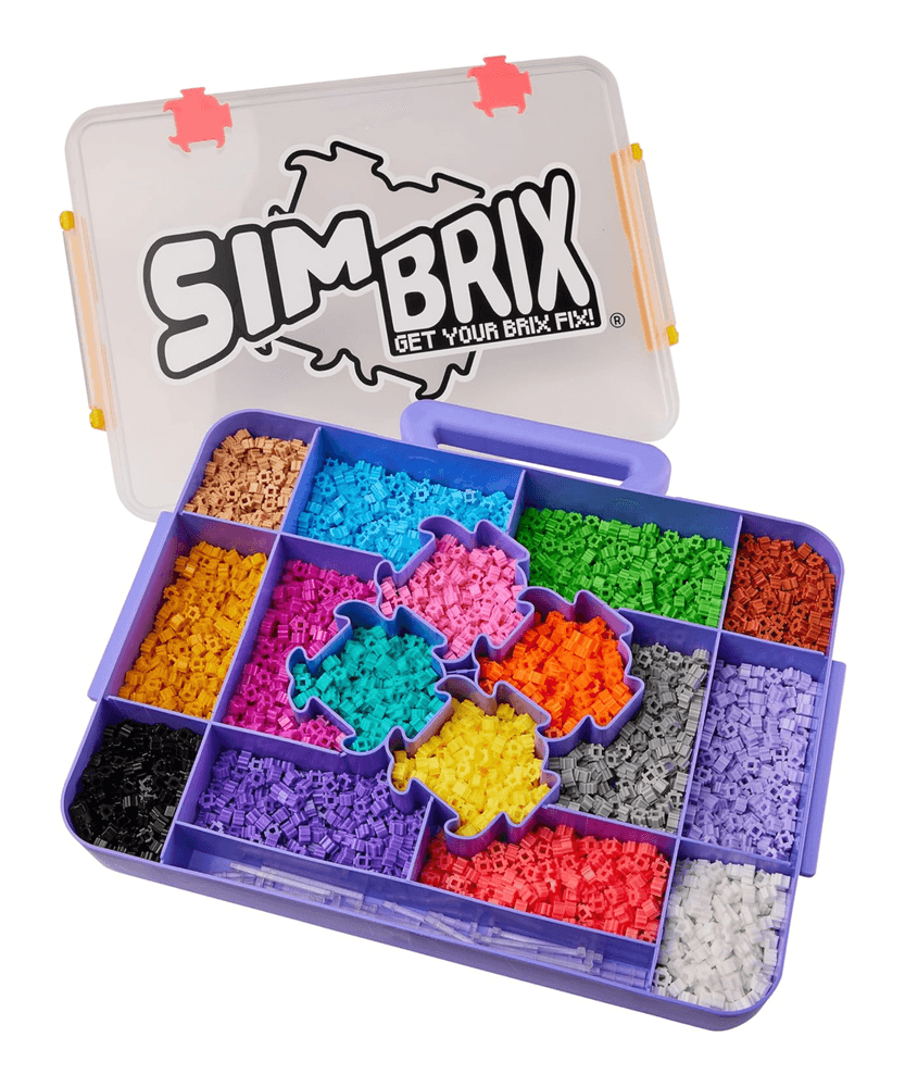 Character Options Simbrix Connect & Wow Maker Studio Purple with 4000+ brix, 2D & 3D Pixel Arts and Crafts Construction Toy, Creative & Imaginative STEAM Building Toy for Boys & Girls Ages 5+