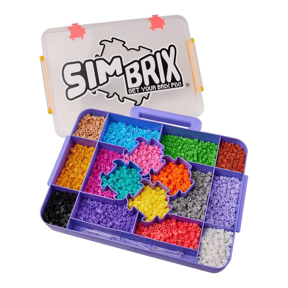 Character Options Simbrix Connect & Wow Maker Studio Purple with 4000+ brix, 2D & 3D Pixel Arts and Crafts Construction Toy, Creative & Imaginative STEAM Building Toy for Boys & Girls Ages 5+