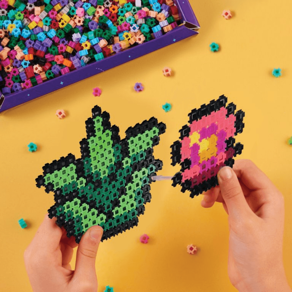 خيارات الشخصيات Simbrix Connect &amp; Wow Jungle Party Pack مع أكثر من 1500 بريكس، لعبة بناء Pixel Arts and Crafts ثنائية وثلاثية الأبعاد، لعبة بناء STEAM إبداعية وخيالية للأولاد والبنات من سن 5 سنوات فما فوق