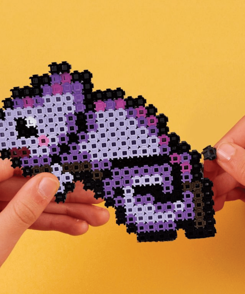 خيارات الشخصيات Simbrix Connect &amp; Wow Jungle Party Pack مع أكثر من 1500 بريكس، لعبة بناء Pixel Arts and Crafts ثنائية وثلاثية الأبعاد، لعبة بناء STEAM إبداعية وخيالية للأولاد والبنات من سن 5 سنوات فما فوق