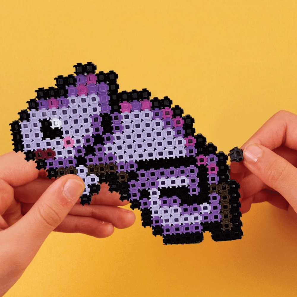 خيارات الشخصيات Simbrix Connect &amp; Wow Jungle Party Pack مع أكثر من 1500 بريكس، لعبة بناء Pixel Arts and Crafts ثنائية وثلاثية الأبعاد، لعبة بناء STEAM إبداعية وخيالية للأولاد والبنات من سن 5 سنوات فما فوق