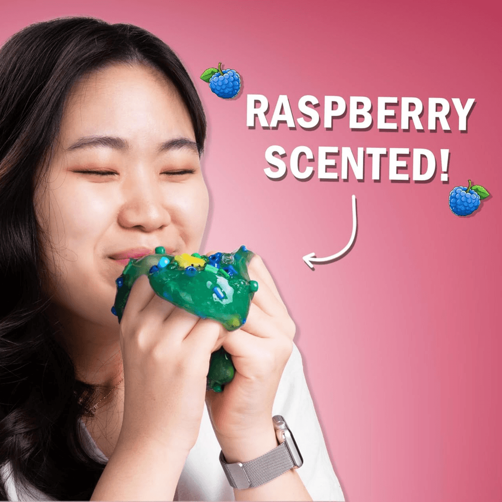 لعبة سلايم كريزي آرون تشارمرز - سلايم برائحة التوت ومياه المستنقع مع سحر، غير سامة، فائقة المرونة والطراوة، مناسبة للأولاد والبنات من عمر 3 سنوات فما فوق