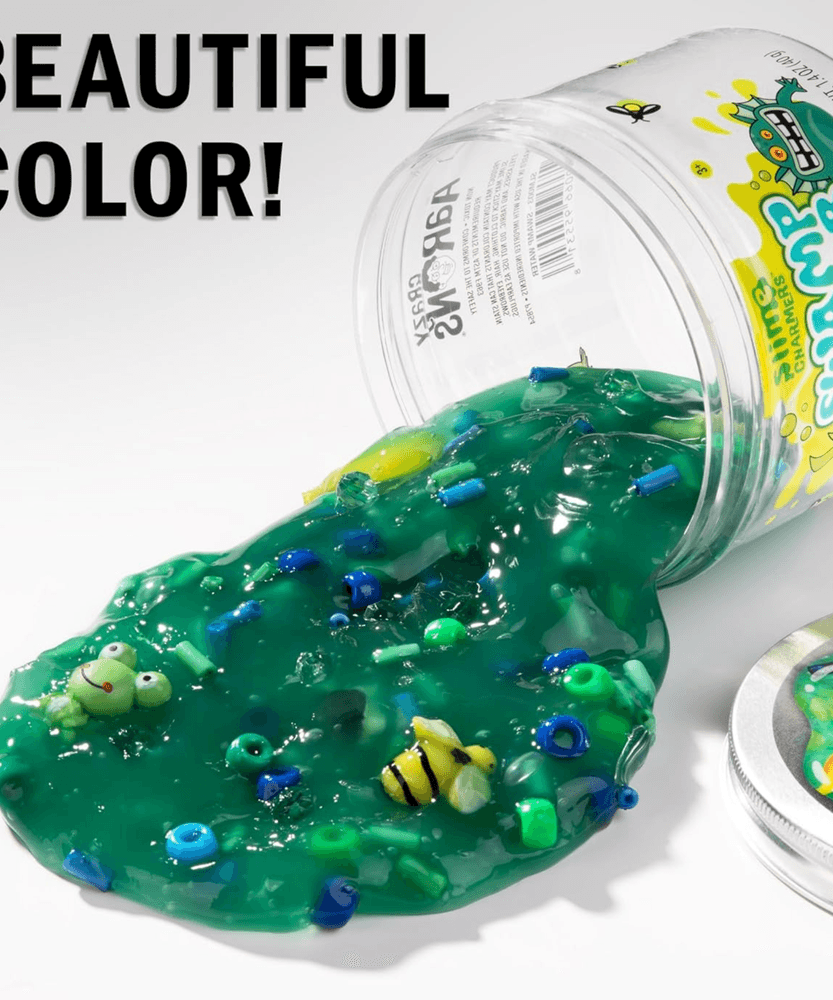 لعبة سلايم كريزي آرون تشارمرز - سلايم برائحة التوت ومياه المستنقع مع سحر، غير سامة، فائقة المرونة والطراوة، مناسبة للأولاد والبنات من عمر 3 سنوات فما فوق