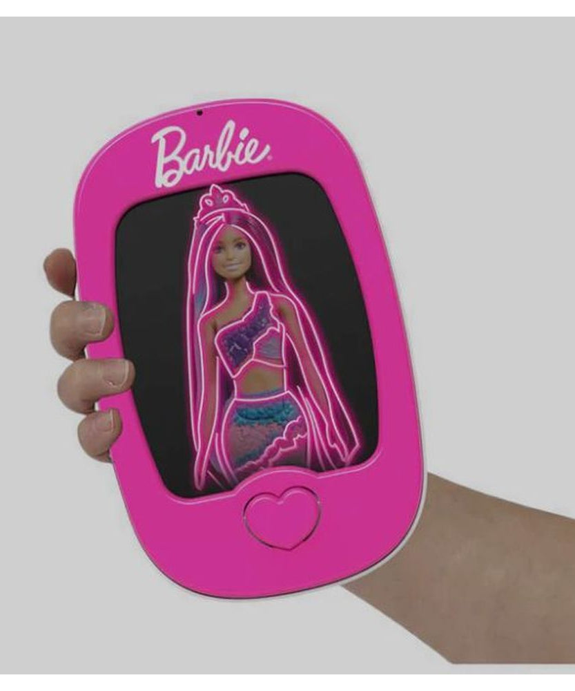 Barbie Mobile Light Pad Battery Operated Tracing and Drawing Board with LED Guidance and Poster Sheets, Creative Art Toy for Kids, 3Y+ Years