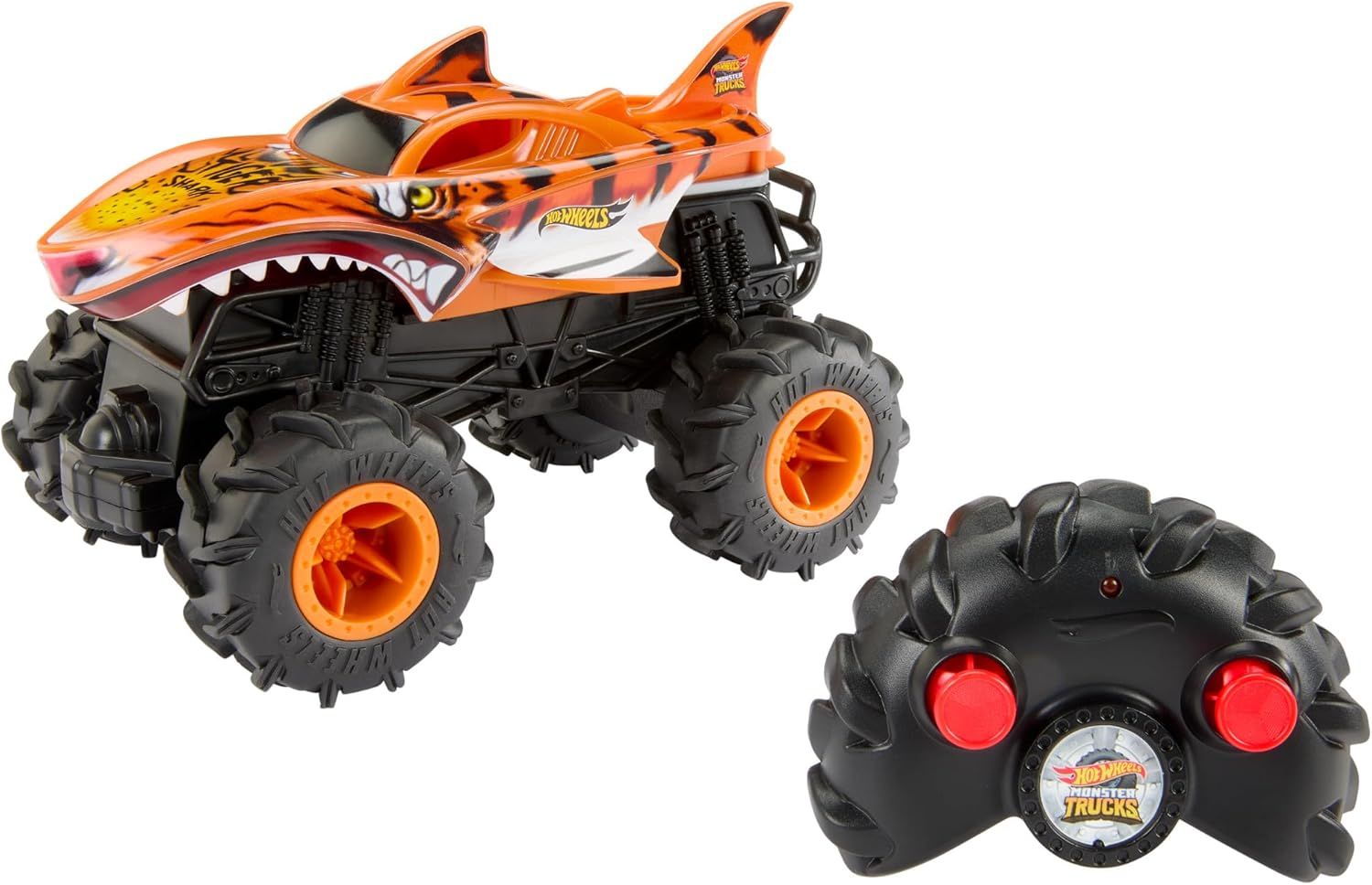Hot Wheels Monster Trucks 1:24 Scale Die-Cast Big Wheels Assortment, Collectible Toy Cars for Kids, Monster Truck Smashing and Stunt Play
