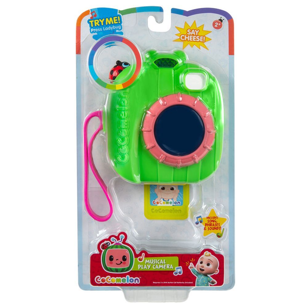 CoComelon Musical Play Camera, Battery Operated Toy with Sounds, Lights & Interactive JJ Features, Fun Roleplay Toy for Kids Ages 2+