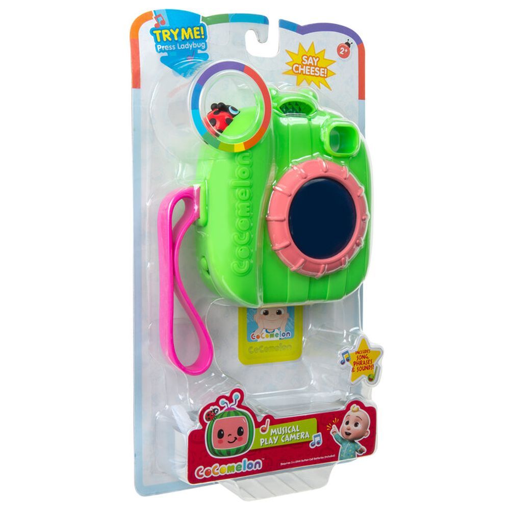 CoComelon Musical Play Camera, Battery Operated Toy with Sounds, Lights & Interactive JJ Features, Fun Roleplay Toy for Kids Ages 2+