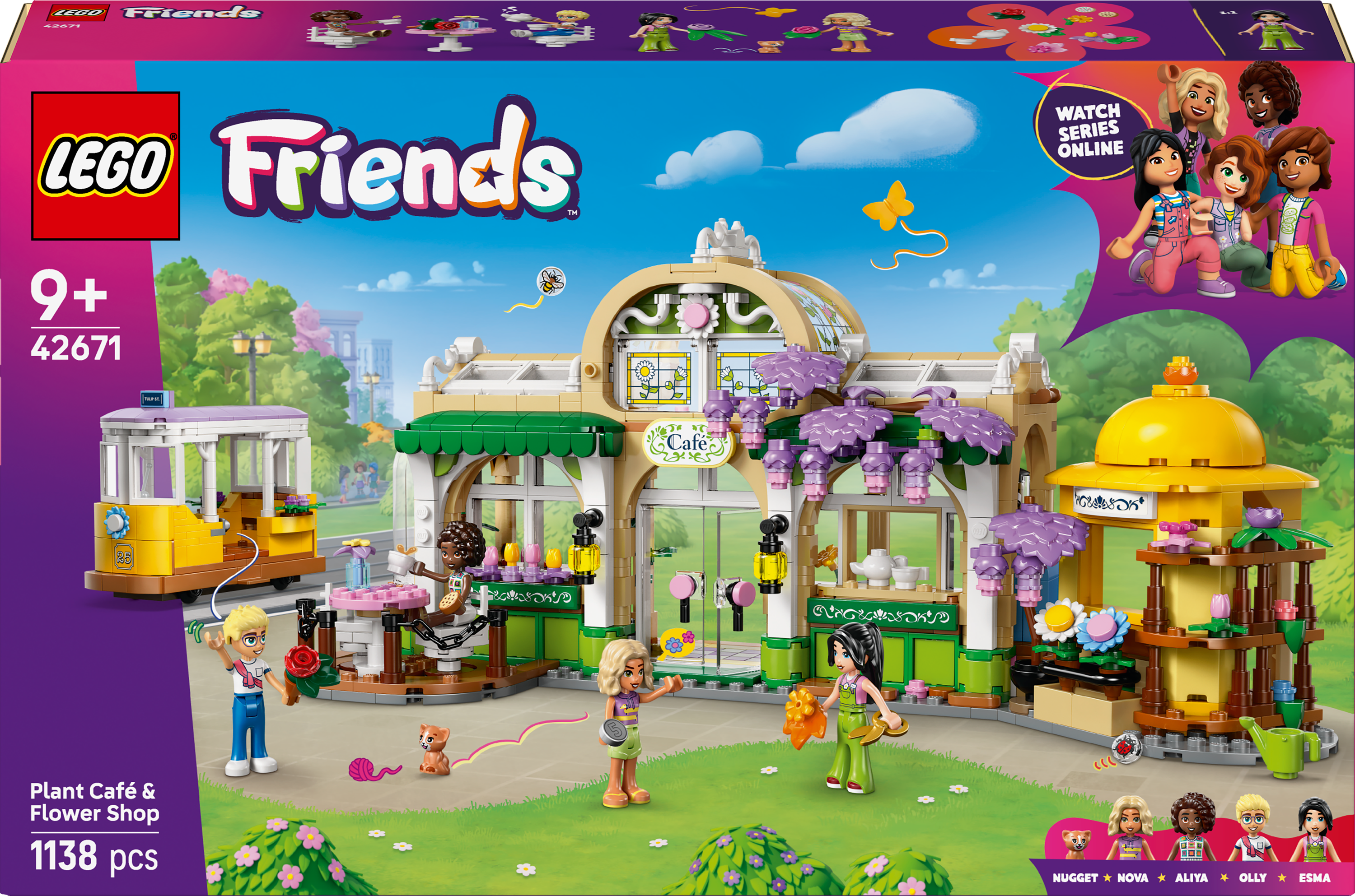 LEGO Friends 42671 Plant Café and Flower Shop V29 for Girls 9+ Creative Building Toy with Mini Figures