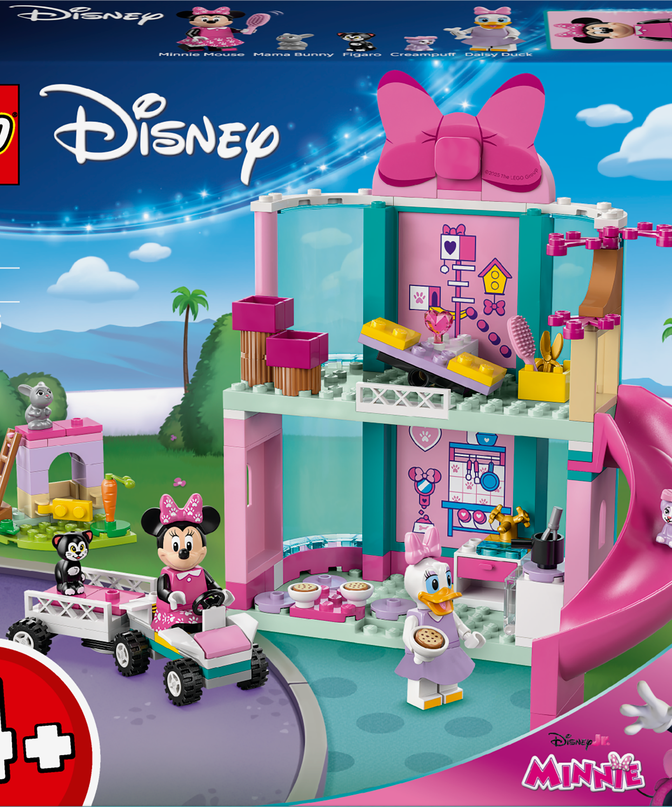 LEGO Disney 43274 Minnies Pet Hotel V29 for Unisex 4+ Animal Care Building Set Creative Disney Character Play Toy