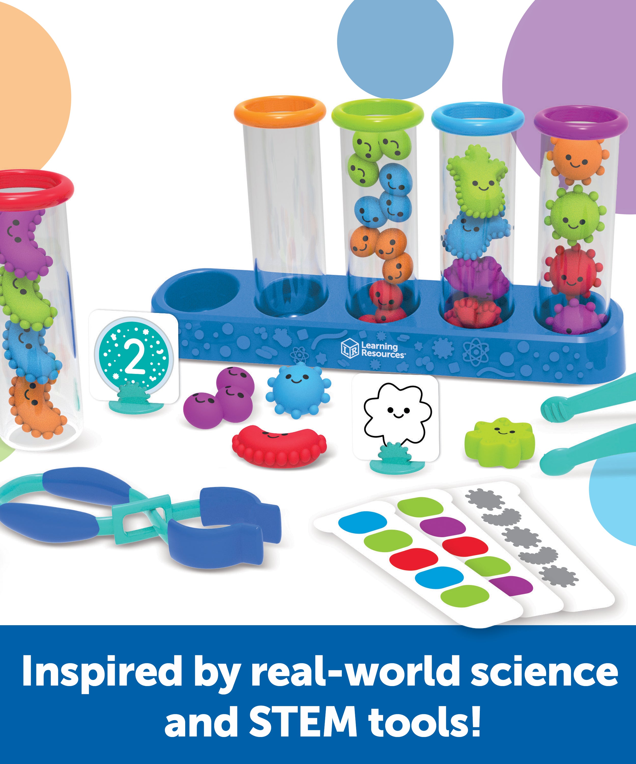 مجموعة موارد التعلم للعلوم المضحكة، لعبة STEM ممتعة لمرحلة ما قبل المدرسة للفرز والعد وتنمية المهارات الحركية