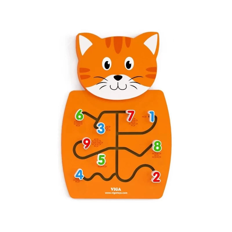 لعبة حائط مطابقة الأرقام من فيجا، لوحة تعليمية للتعرف على الأرقام من مونتيسوري، تُنمّي مهارات المنطق والمهارات الحركية الدقيقة والعد، صديقة للبيئة وغير سامة، للأولاد والبنات من عمر 18 شهرًا فما فوق