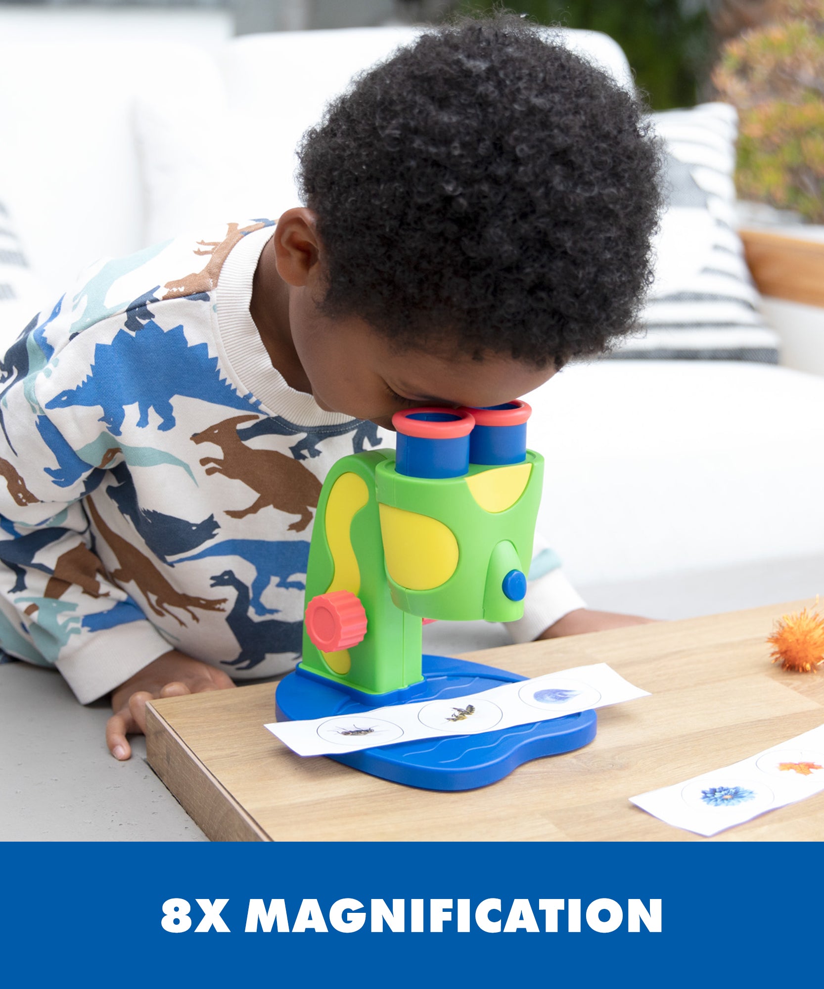 موارد تعليمية: جيو سفاري جونيور. مجهر "ماي فيرست ميكروسكوب"، أداة علمية للمبتدئين للأطفال مزودة بإضاءة LED وتركيز سهل، مناسبة لمرحلة ما قبل المدرسة، مناسبة للأعمار من 3 سنوات فما فوق