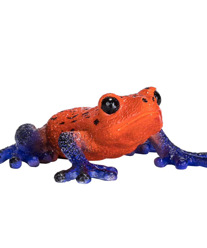 Mojo Poison Dart Tree Frog Medium Animal Figure Toy, Educational Amphibian Collectible for Kids