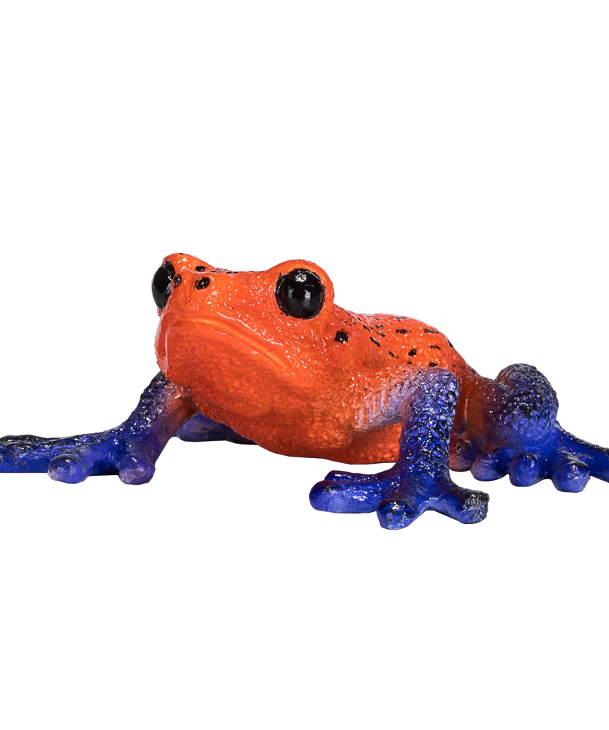 Mojo Poison Dart Tree Frog Medium Animal Figure Toy, Educational Amphibian Collectible for Kids