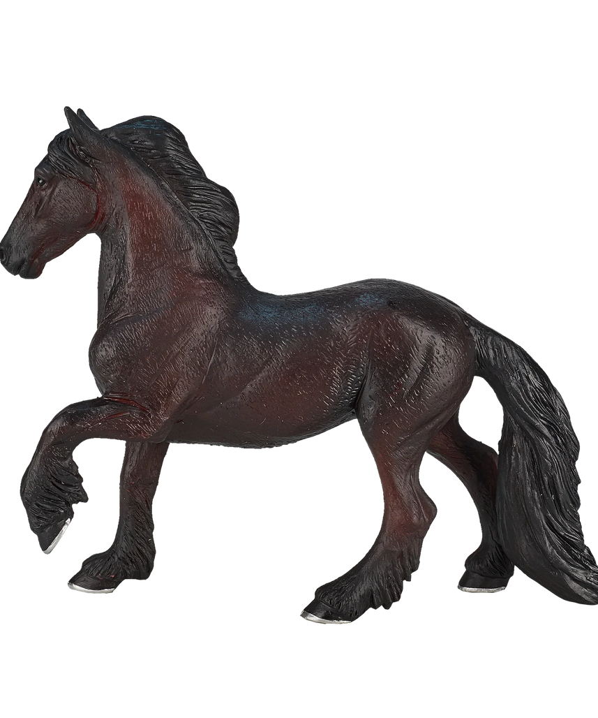 Mojo Friesian Mare XL Animal Figure Toy, Realistic Horse Collectible for Kids