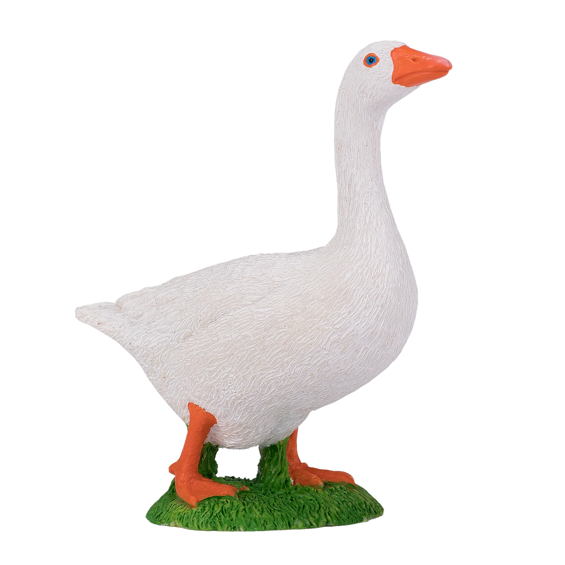 Mojo Goose White Medium Animal Figure Toy, Realistic Farm Bird Collectible for Kids