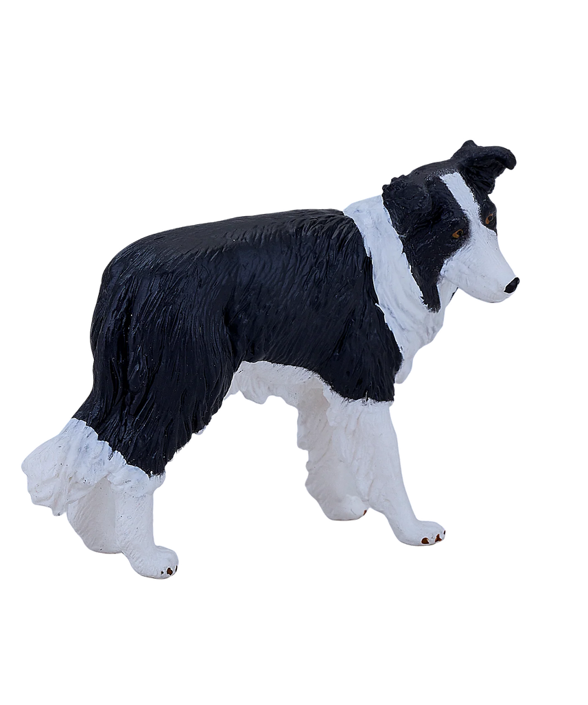 Mojo Border Collie Medium Animal Figure Toy, Realistic Dog Collectible for Kids
