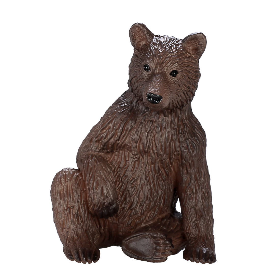 Mojo Grizzly Bear Cub Medium Animal Figure Toy, Realistic Forest Animal Collectible for Kids