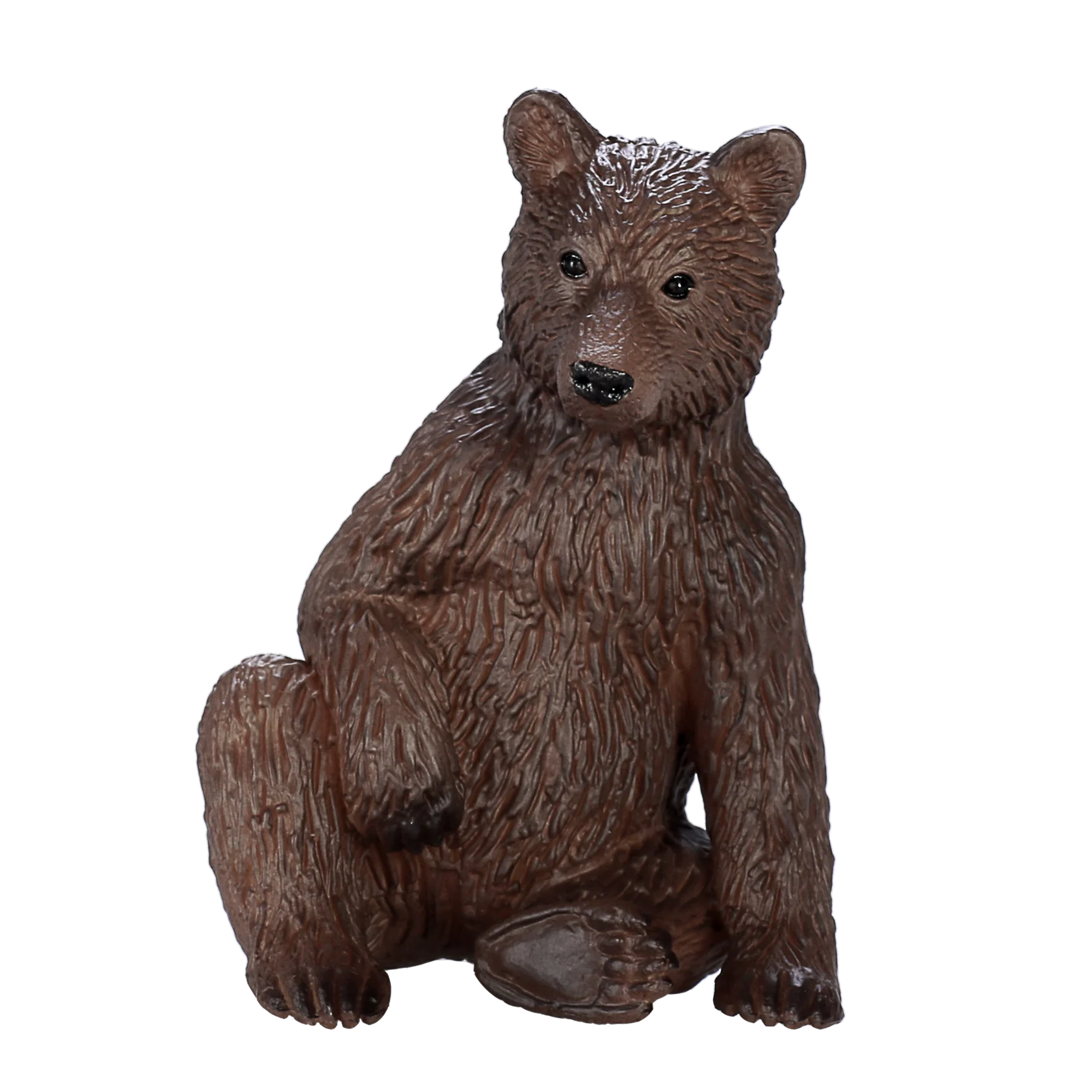 Mojo Grizzly Bear Cub Medium Animal Figure Toy, Realistic Forest Animal Collectible for Kids