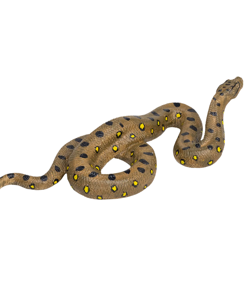 Mojo Green Anaconda XL Animal Figure Toy, Realistic Reptile Collectible for Kids