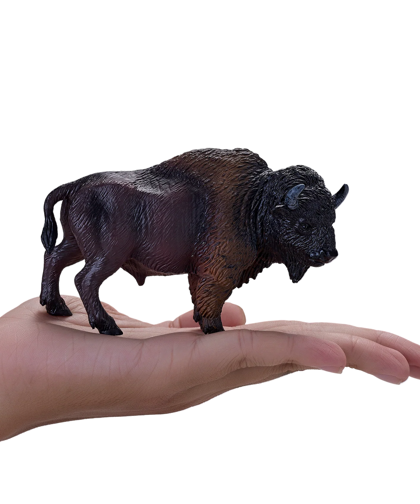 Mojo American Bison Buffalo Large Animal Figure Toy, Realistic Safari Collectible for Kids