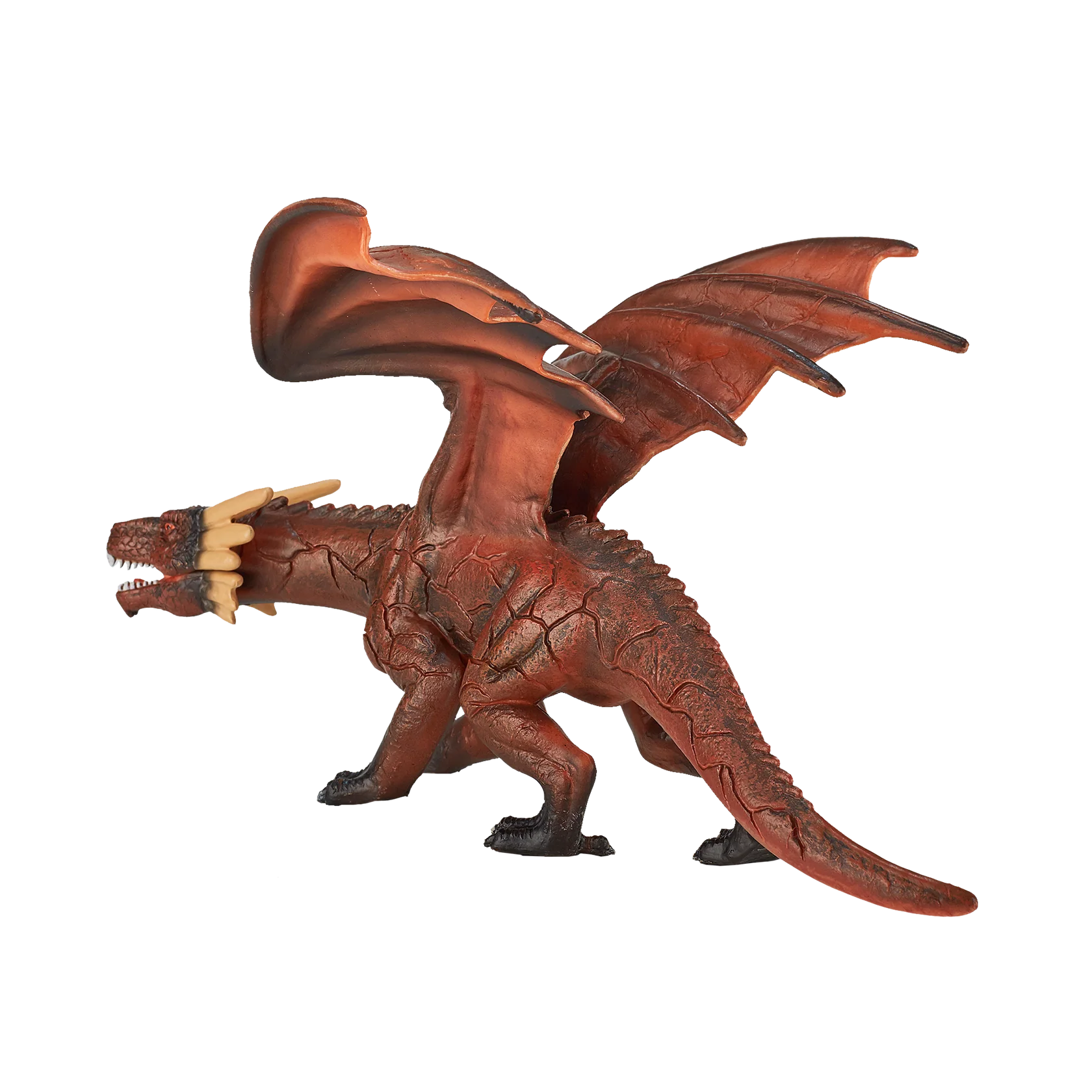 Mojo Fire Dragon with Moving Jaw Deluxe I Fantasy Creature Toy, Realistic Mythical Collectible for Kids