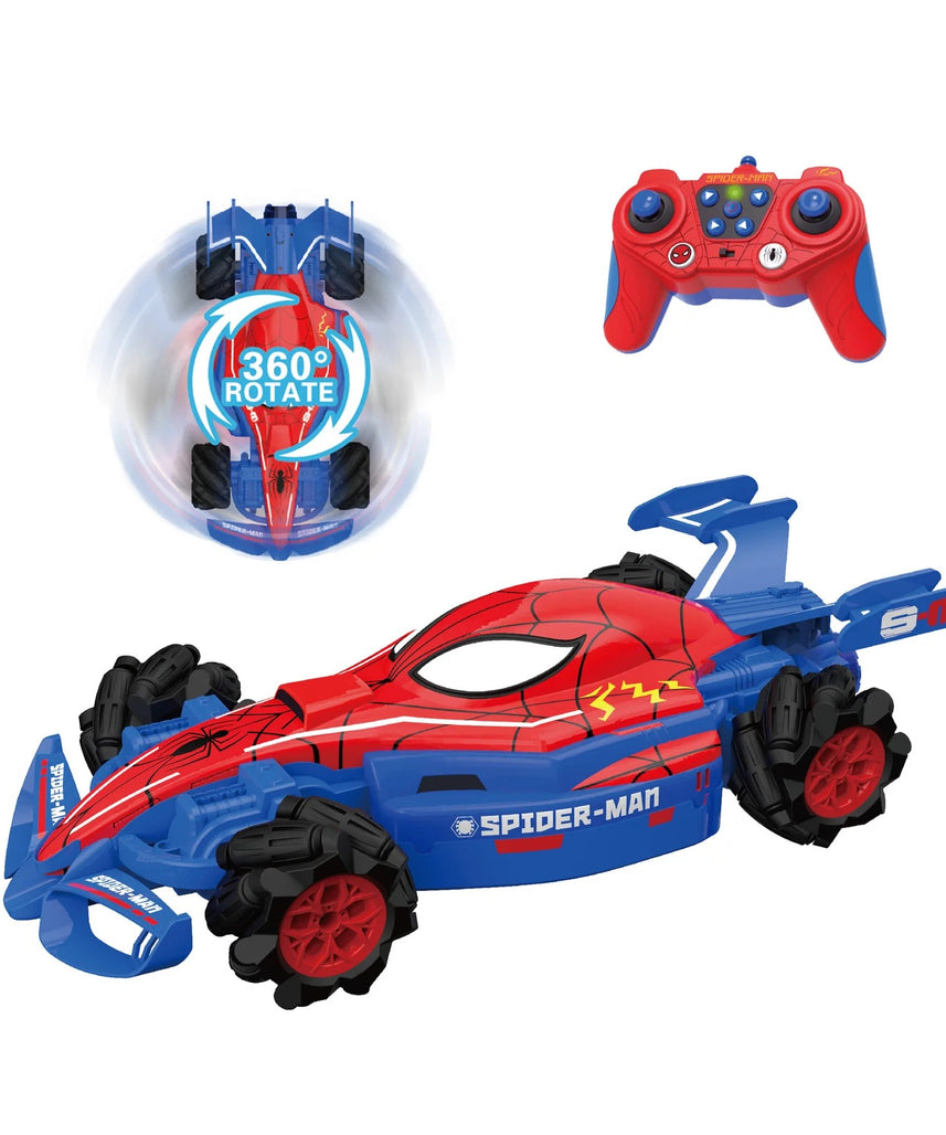 Marvel Spider-Man RC Drift Car, Remote Control Stunt Car with Lights and Sounds, Fun Action Toy for Boys Aged 6+