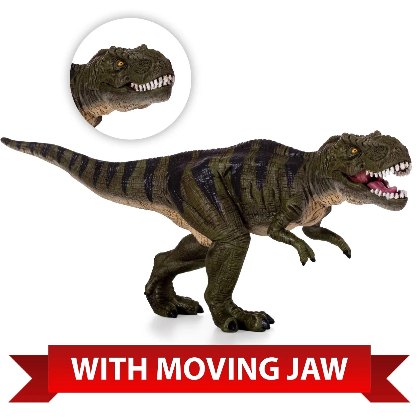 Mojo Tyrannosaurus Rex with Articulated Jaw XL Dinosaur Figure Toy, Realistic Prehistoric Collectible for Kids