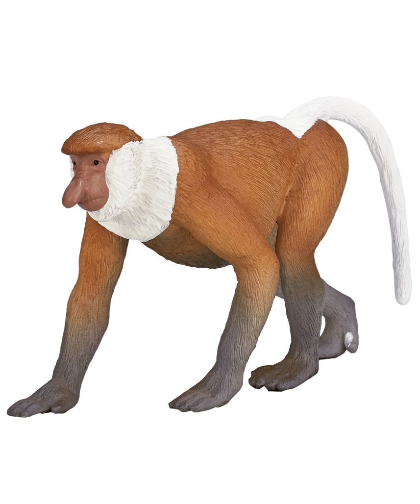 Mojo Proboscis Monkey Large Animal Figure Toy, Realistic Jungle Animal Collectible for Kids