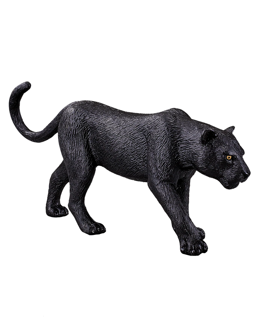 Mojo Black Panther Large Animal Figure Toy, Realistic Jungle Wildlife Collectible for Kids