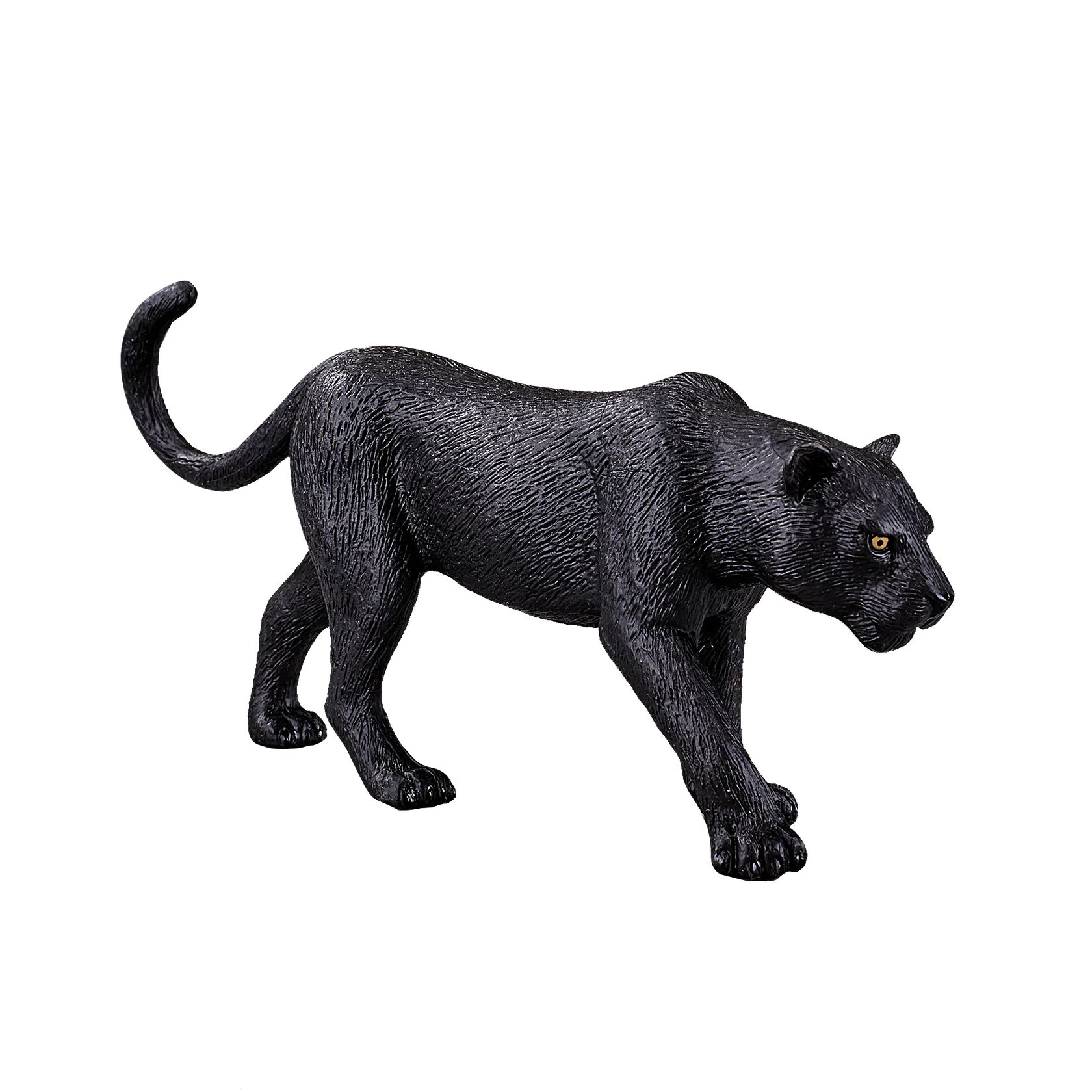 Mojo Black Panther Large Animal Figure Toy, Realistic Jungle Wildlife Collectible for Kids