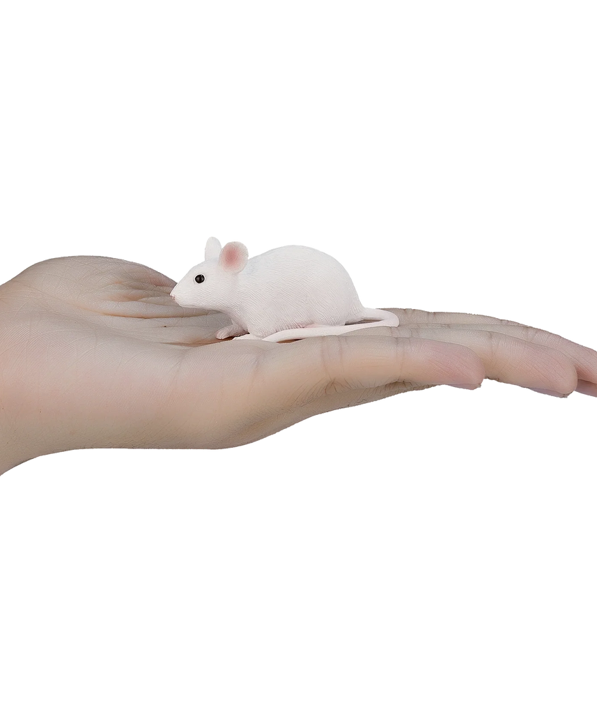 Mojo Mouse Small Animal Figure Toy, Lifelike Pet Collectible for Kids and Animal Lovers