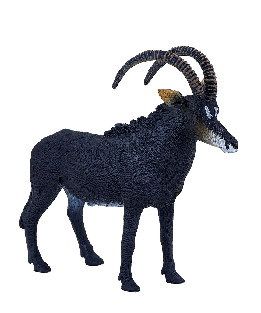Mojo Sable Antelope XL Animal Figure Toy, Realistic Safari Collectible for Kids