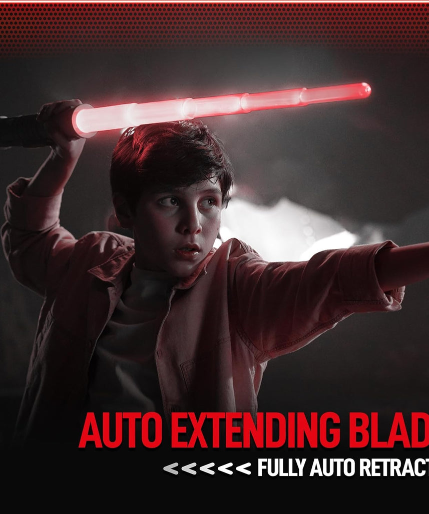 Power Saber Energy Blade Red, Light-Up Sword with Motion Sounds and Flash Effects, Action Role Play Toy for Kids Aged 6+