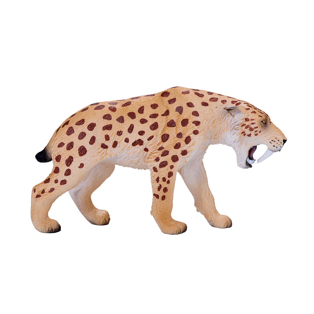 Mojo Smilodon XL Animal Figure Toy, Realistic Prehistoric Saber Tooth Tiger Collectible for Kids