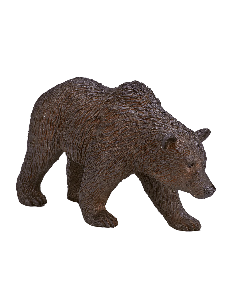 Mojo Grizzly Bear Large Animal Figure Toy, Realistic Forest Wildlife Collectible for Kids