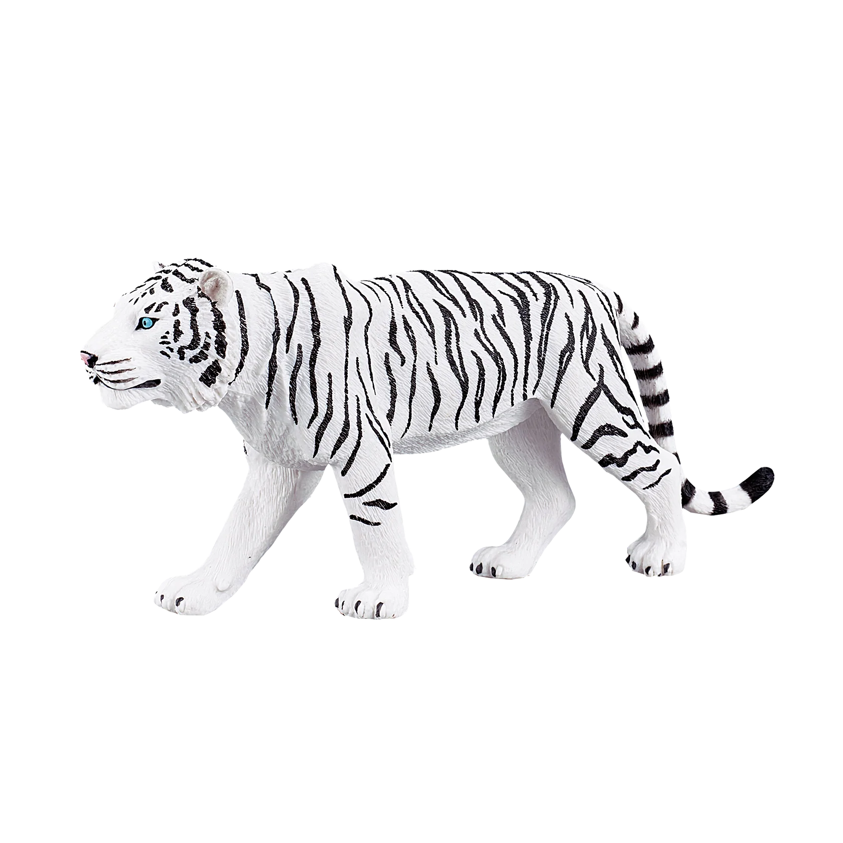 Mojo White Tiger XL Animal Figure Toy, Realistic Jungle Wildlife Collectible for Kids